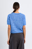 Short sleeve sweater blue mix by Molly Bracken