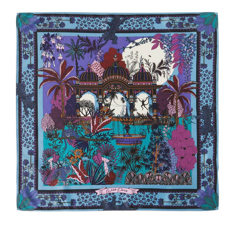 Amber palace blue mini scarf by 2 Chic