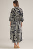 Black white geo print maxi by Entro