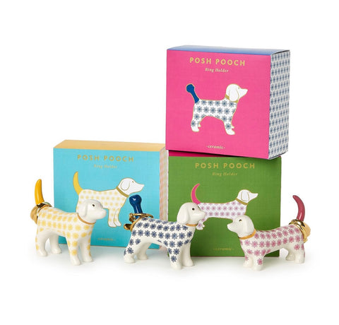 Dog ceramic ring holder by 2 Chic