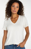 Short sleeve v neck French cream by Liverpool