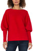 Long sleeve boat neck dolman sweater red by Liverpool
