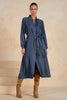 Long sleeve denim maxi dress by Elan