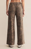 Hunter leopard knit pant desert tan by Z Supply