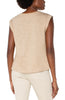 Sleeveless woven knit top champagne by Liverpool