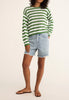 Prado stripe sweater lawn green by Z Supply