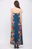 Botanical border print strapless maxi dress by Fate
