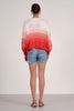 Red ombre cardi by Elan