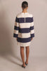 Funnel neck rugby stripe mini dress By: P.cill