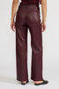 Reeve faux leather pant burgundy by Lucy Paris
