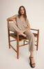 Cliffside vneck airy top iced coffee by Z Supply