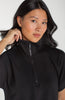 Half Zip Popover Top black by Liverpool