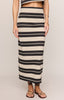 Gail striped jersey midi skirt by Z Supply