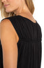 Sleeveless shirred detail knit top black by Liverpool