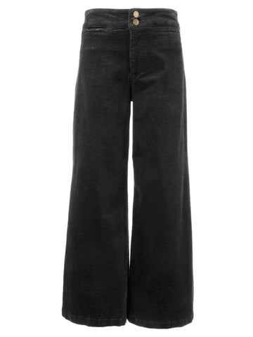 Meg wide leg pant welt pocket charcoal by Kut from the Kloth