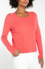 Long Sleeve Crew Neck Sweater Sunset Coral by Liverpool