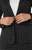 Fitted blazer black white window pane check by Liverpool