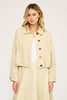 Tiana Bubble Hem Jacket Beige by Lucy Paris