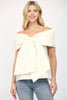 Big bow off the shoulder top by Fate
