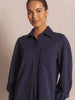 Butter modal ruffle bottom shirt dress By: P.Cill