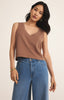 Sloane vneck top teakwood by Z Supply