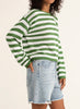 Prado stripe sweater lawn green by Z Supply