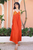 Embellished tangerine Ariel flared maxi by America & Beyond