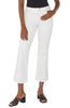 Hannah cropped flare in white by Liverpool