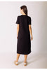 Short sleeve midi dress black by P. Cill