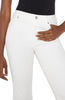 Hannah cropped flare in white by Liverpool