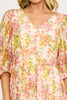 Alexis belted dress multi floral by Lucy Paris