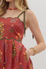 Wine floral sundress by Entro
