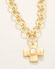Affirmation necklace 18" mother of pearl by Spartina