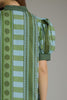 Olive and turquoise print midi by Entro