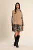 Open side sweater vest beige by Molly Bracken