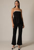 Peplum strapless top black by P. Cill