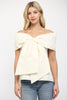 Big bow off the shoulder top by Fate