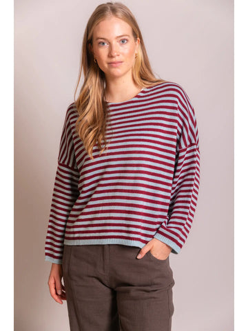 Striped t-body sweater by Before You