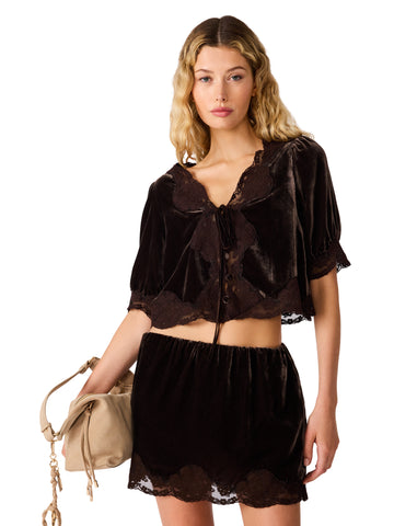 Dorothie top toffee by Steve Madden