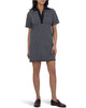 Daphne short sleeve fold dress navy by Kut from the Kloth