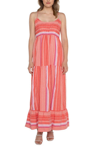 Maxi Dress with Racer back by Liverpool