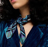 Amber palace blue mini scarf by 2 Chic