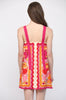 Ric rac trimmed wide shoulder strap floral dress by Fate