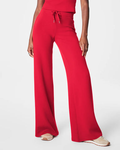 Air Essentials wide leg pant Spanx red by Spanx