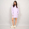 Alphie soft knit long sleeve crewneck mini dress in lavender by RD Style