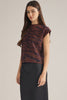 Brown and black animal print sweater by Entro