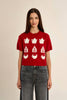 Teapot sweater red by Molly Bracken