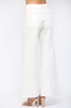 Contrast top stitching detail waisted flare pant