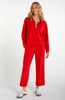Pull on wide leg crop fire brick by Liverpool