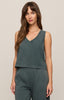 Sloane v neck top emerald cove by Z Supply